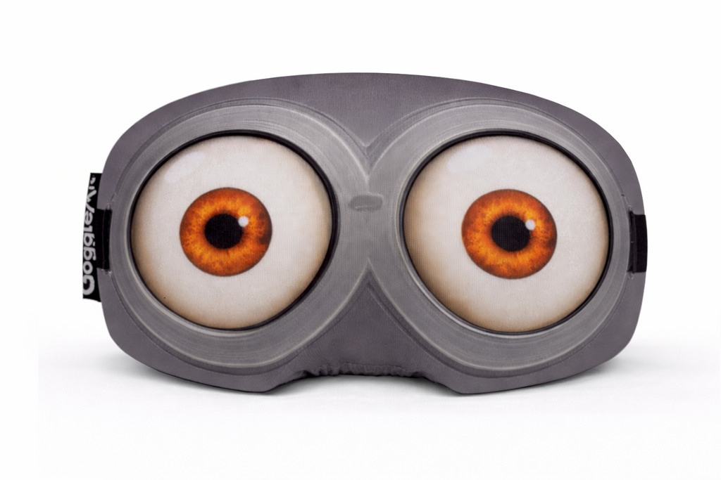 Schutzbrillenabdeckung mit Cartoon-Augen